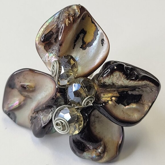 Genuine Pearl Adjustable Ring - Picture 4 of 7